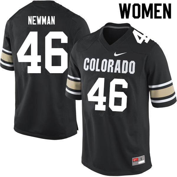 Women #46 Chase Newman Colorado Buffaloes College Football Jerseys Sale-Home Black